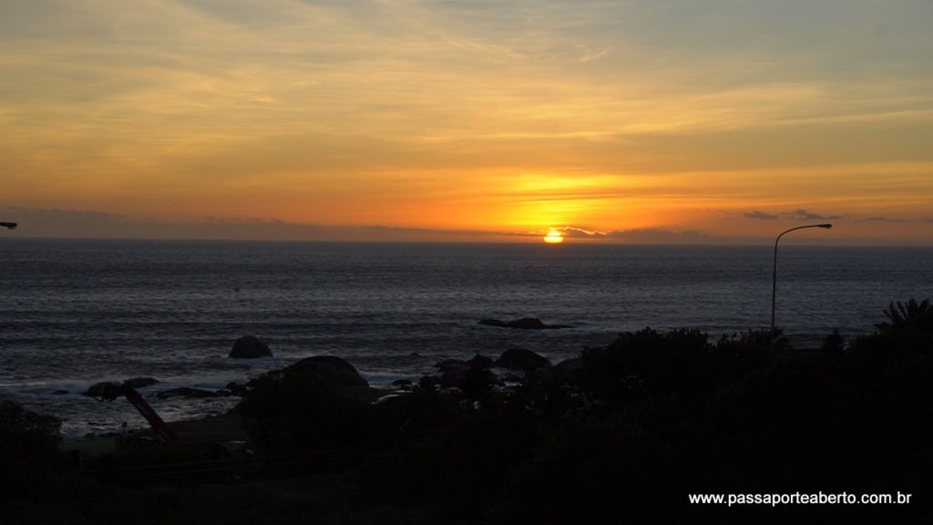 Pôr do sol no mar!