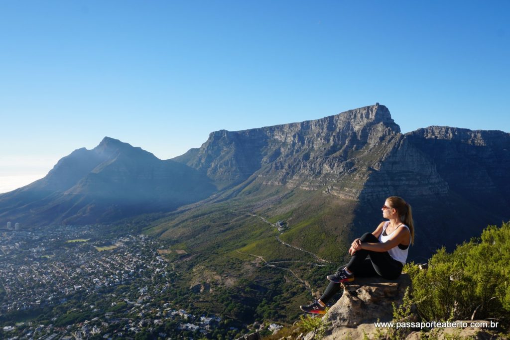 Vista da Table Mountain do topo do Lion´s Head