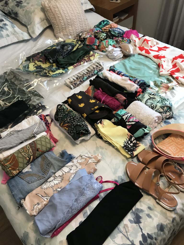 Minha mala da Ásia! Foi difícil, mas com planejamento consegui!