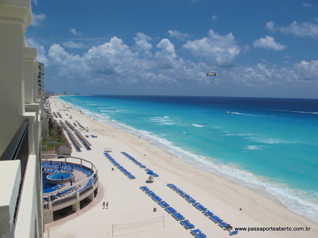 Vista do nosso quarto no Marriott Cancún Resort!