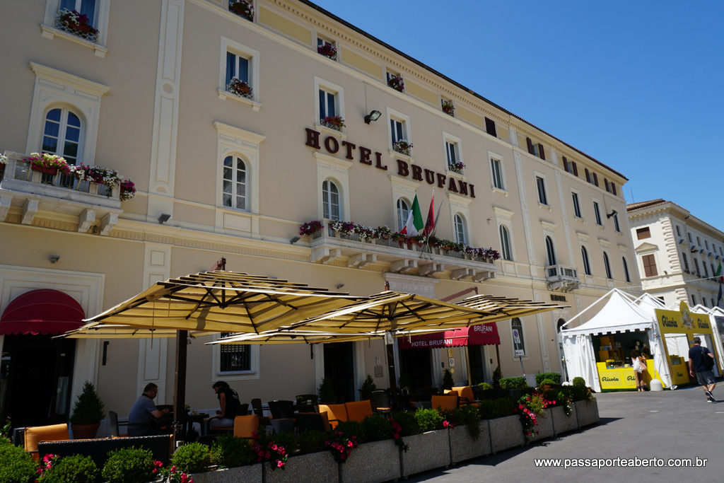 Hotel Sina Brufani foi minha escolha, e me hospedaria novamente ali! 