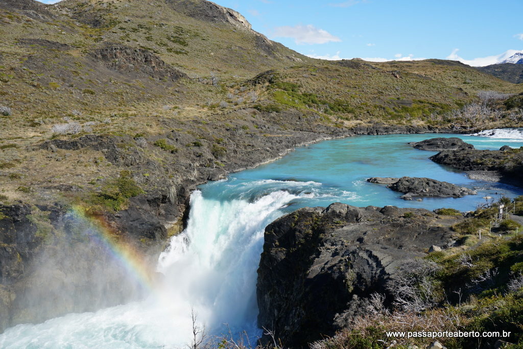 Cachoeira Salto Grande! Olha a cor da água de degelo!