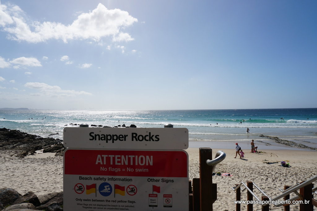 Snapper Rocks, famosa pelo surfe!