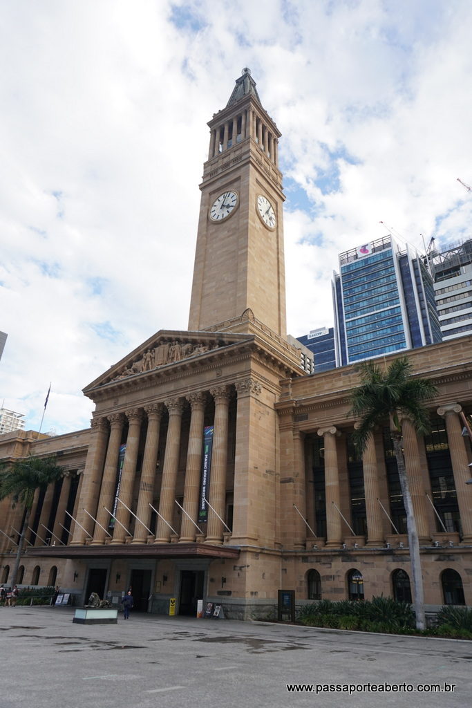 Prefeitura de Brisbane onde fica o MOB e a torre do relógio!