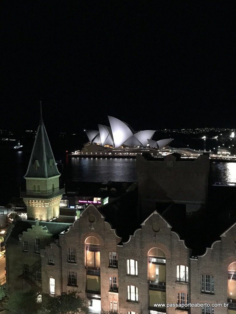 Vista do terraço do nosso hotel em Sydney!