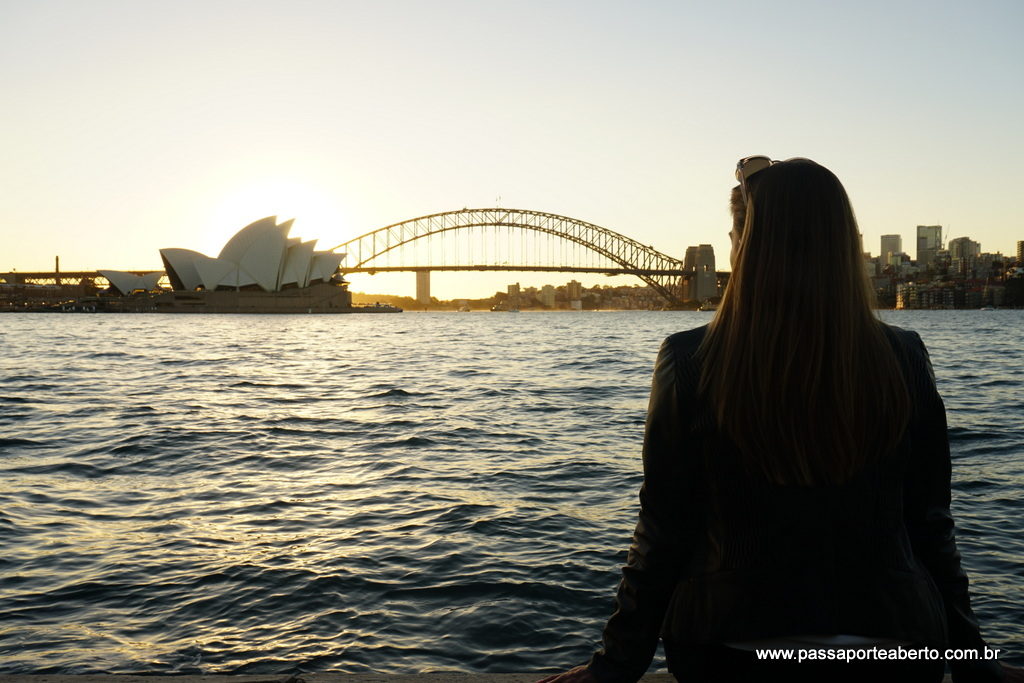 A melhor vista que você vai ter da baía de Sydney, vai ser daqui! Seja no pôr do sol...